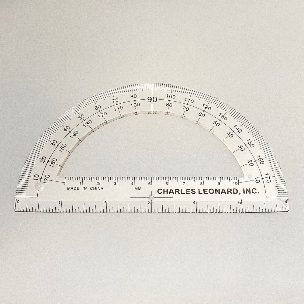 6 inch protractor ruler.